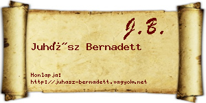 Juhász Bernadett névjegykártya